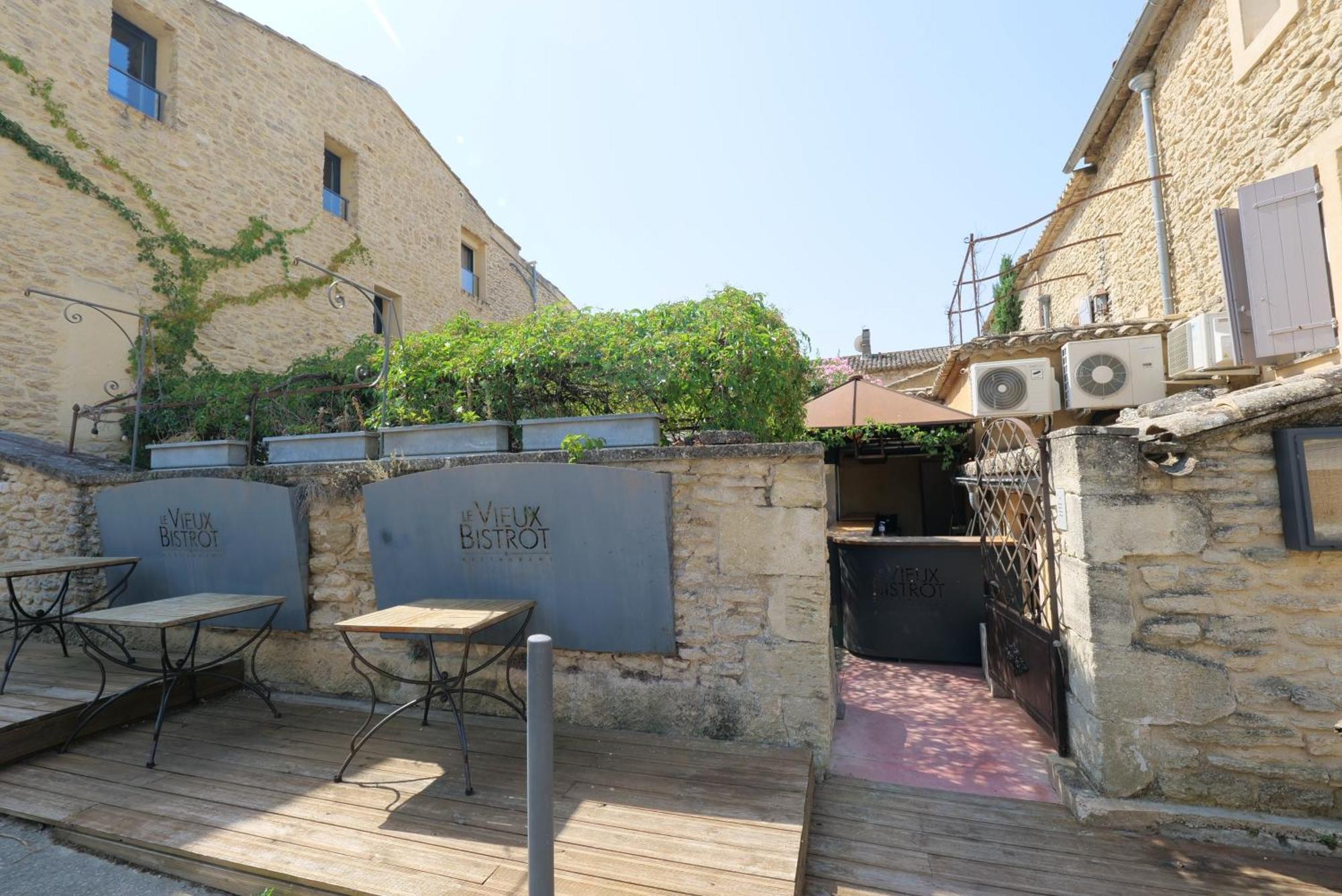 Chambres Du Vieux Bistrot Cabrieres-d'Avignon Exterior foto